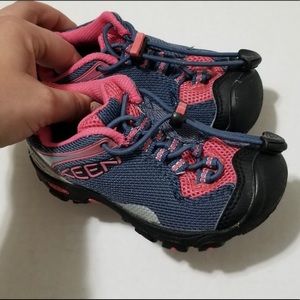 Keen Toddler 8 Hiking Outdoor Pink Blue Sneakers